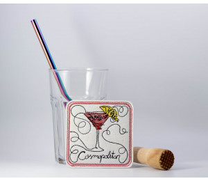 Stickdatei ITH - Untersetzer Cosmopolitan